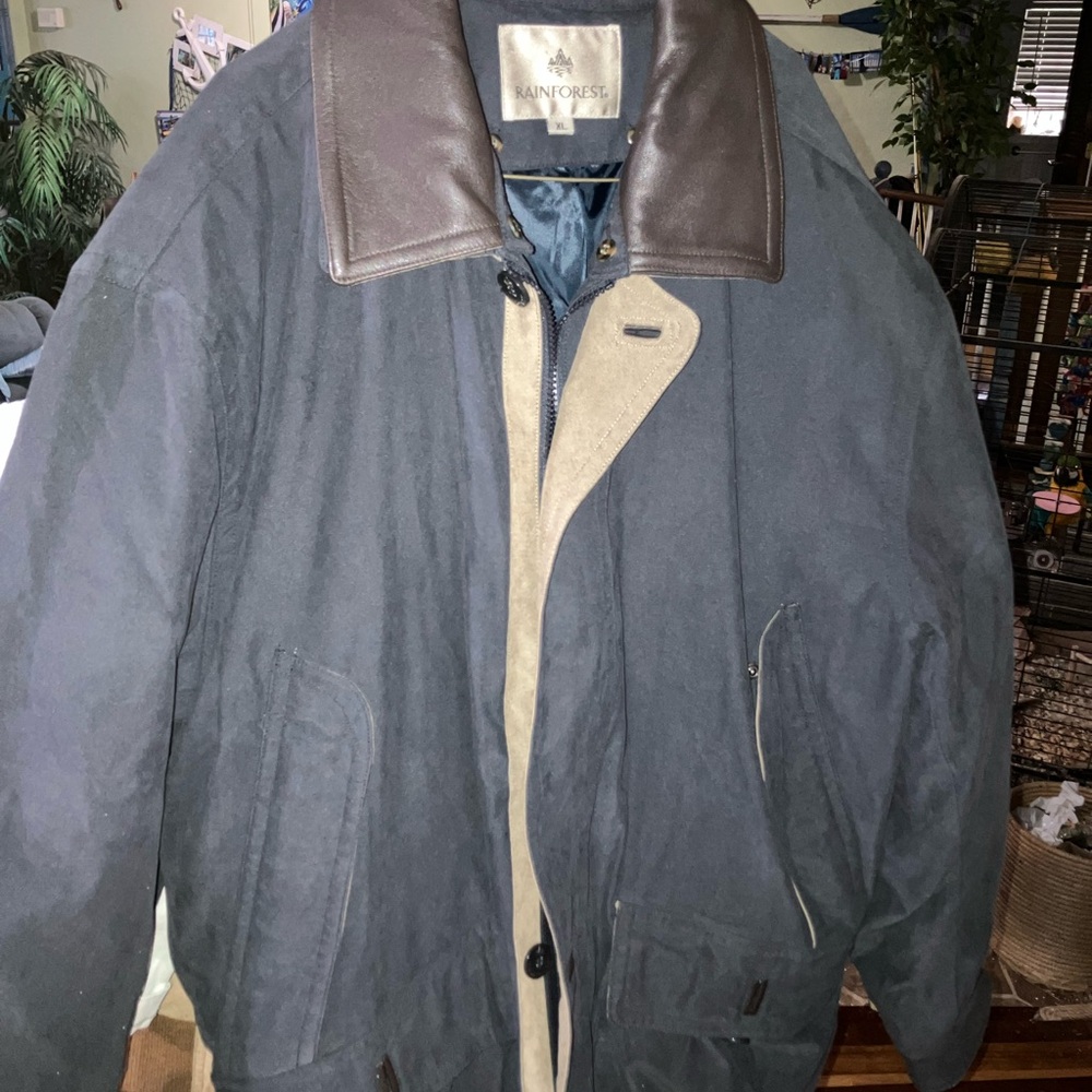 Rainforest Black and Brown Raincoat with Insulated Design